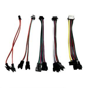 1-50피스 2/3/4Pin SM 2-6P 분배기 커넥터 1-2 LED WS2812 스트립 라이트 용 JST Male Female 와이어 케이