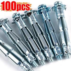 헤비 듀티  벽 앵커 강력한 고정 확장 나사 석고 보드 섬유판용 탄소강 너트 볼트 패스너