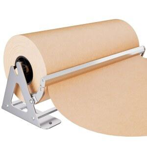 [미국배송] DIY 크루 24인치 종이 롤 디스펜서 및 커터 - 튼튼한 벽걸이형 미끄럼 방지 테이블탑 크래프트 냉동고 정육점 최대 1000피트