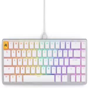 영광스러운 게이밍 GMMK 2-65퍼센트 키보드 - 흰색 커스텀 레이아웃 컴팩트 로우 프로파일 핫스왑 포함