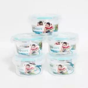 한진 신선에코락 밀폐용기-원형소330mL 1p 반찬통 (WFK93HN)