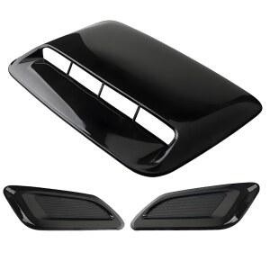 [포르르] utmekuki 자동차 후드 공기 배출구 장식 부품 코 커버 개조 배출구-밝은 블랙