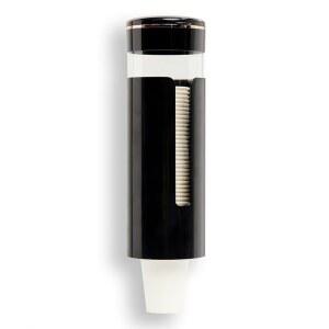 세븐이 욕실 컵 디스펜서, 월 마운트 4-7온스 일회용 구강청결제 종이컵, 손님용 세면도구용 풀형 홀더, 식당, 주방, 커피 스테이션, BPA 프리, 블랙