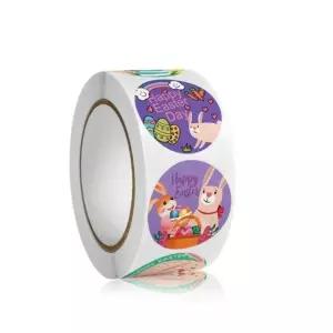 부활절 캐릭터 스티커 교회 계란포장 씰링 롤스티커 (WFKAFGH)