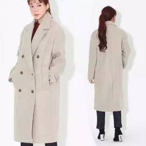 여성 울 겨울코트 데이트룩 하객룩 넉넉한 핏