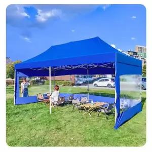 장 텐트 접이식 쉘터 노점 인테리어 특후육각레드 육각