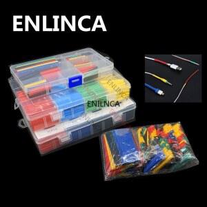 164 780 개/상자 세트 폴리올 열 수축 튜브 수축 가능 와이어 케이블 절연 슬리브 튜브 전자 부품 수축 포장