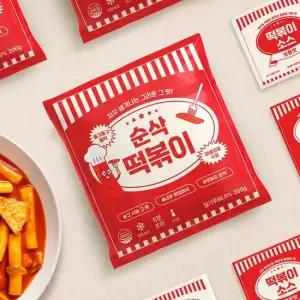오늘도 순삭 떡볶이 230g x 5팩 소스 포함   김말이  만두튀김  부산어묵