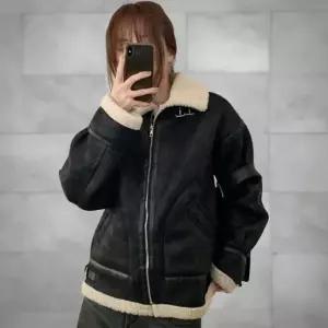 [다잇템] 여성 세무 인조 빅사이즈 탱크 양털 무스탕