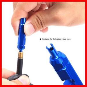 자전거 타이어 튜브 Presta Schrader 스크루 드라이버 밸브 연장로드 코어 리무버 도구 수리 렌치