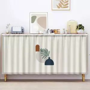 패브릭 커튼 가리개 접착식 캐비닛 가림막 레일 천 서랍장 라벨리아