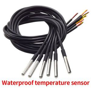 1/2/5피스 방수 DS18B20 스레드 온도 프로브 센서 스테인레스 스틸 패키지 1m 2m 1.2m 와이어 Arduino호환