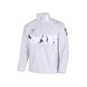 [다이나핏]YMW24254C1 SPONSOR 스폰서 플리스 반집업 Ice Grey 681810