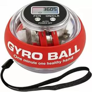 토크 볼 핸드 운동기 자이로 손목 카운터 컴팩트 및 휴대용 자동 시동 컬러풀 조명으로 피트니스 애호가와