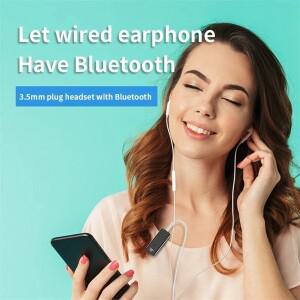 Bluetooth5.3 송신기 수신기 이어폰 용 3.5mm AUX 무선 어댑터 스테레오 디지털 디스플레이 TV PC 차량용