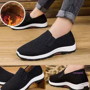 남자 털안감 겨울털신 단화 방한신발 슬립온 겨울신발ssu472