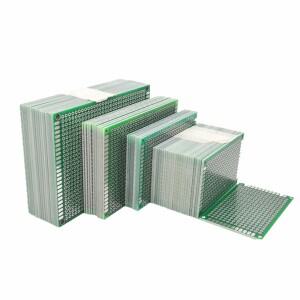 양면 구리 프로토타입 PCB 2x8 3x7 4x6 5x7 6x8 7x9 8x12 CM 범용 프린팅 회로 기판 유리 섬유 플레이트