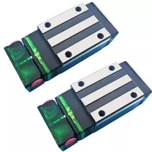 Coavoo HGH15CA 선형 슬라이더 블록 2pcs 15mm HG15 사각 베어링 E2 오일 박스가 있는 가이드웨이 레일용
