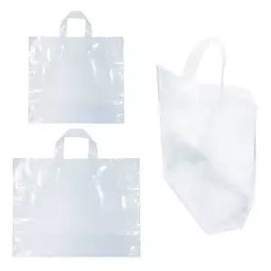 넓은 바닥 투명 끈봉투 버킷백 50매 봉투 비닐봉투 손잡이봉투 선물포장