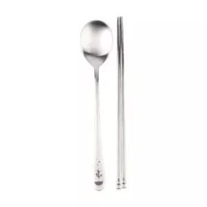 1벌 무광숟가락세트 젓가락수저세트 무광 숟가락 파란우산 (WFKBZZA)