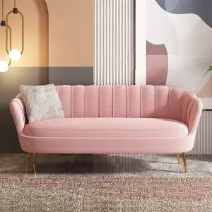 예쁜 3인용 쇼파 조개소파 아쿠아텍스 라운지 패브릭 카페