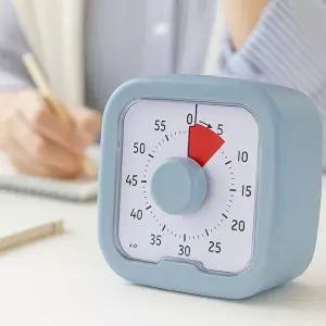 탁상 스톱워치 수능생 공부 무소음 건전지 알람 시계 2컬러 (KYR-WFIX0BR)