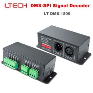 LTECH 신형 DMX512 to SPI 컨버터 신호 디코더; 12V 24V 지원 WS2811/WS2812  UCS1903/1912  TM1803  IC LT