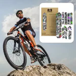산악 자전거 프론트 포크 스티커 MTB 3D 스티커 로드 자전거 프론트 포크 데칼 필름 스크래치 방지 보호대