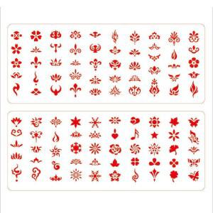 페이스페인팅 도안 스텐실 임시 헤나 할로윈 바디 템플릿 몰드 20개