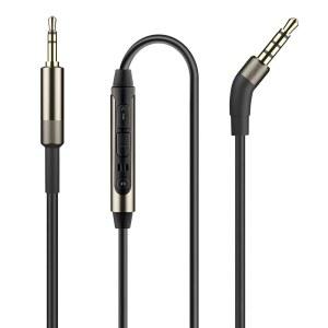 [미국배송] MR REX 2.5MM ~ 3.5MM 오디오 보조 케이블 헤드폰 교체 코드 와이어 BOSE 700 QUIETCOMFORT QC45 QC35II QC35 QC25 JBL E45BT E55BT E65BTNC(1팩 5FT)용 라인 마이크 볼륨 컨트롤 포함