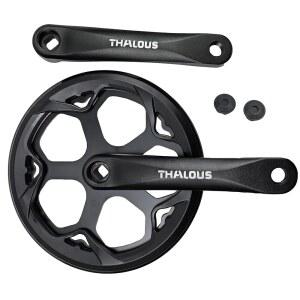 [미국배송] 탈로스 자전거 크랭크셋 6 7 8 스피드 48 52T 범용 사각 크랭크 세트 산악 자전거용 170MM