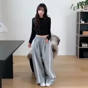 [다잇템] 여성 트랙수트 코지 넓은 시즌리스 바지