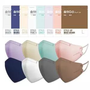 미엘 마스크 숨쉬고 어린이 초등학생 멜트브로운 소형 10매