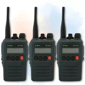 ETECH 이테크 NIS-400D NIS400D 고출력 업무용 디지털 무전기 3대 세트 