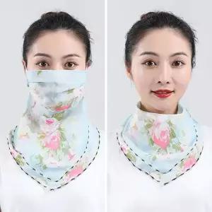 민트색상 마스크스카프 겸용 목스카프 마스크기능스카프