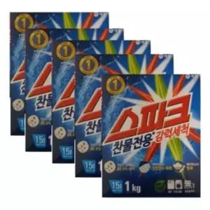 스파크 애경세탁세제5개 1kg 지함 세탁 5개입 스파크지함세제 (WFKC3LV)