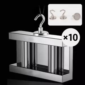 초강력 현관 자석 마스크걸이 스텐후크 자석후크 10개 벽에액자걸기 초