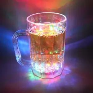 야 원샷 LED 맥주잔 500ml 맥주컵/머그/컵/술잔/술컵 (WFKEE3G)