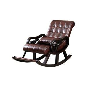 1인용 흔들 의자 1인소파 릴렉스 안락 달모양 수면 원목 1인 발코니 오렌지