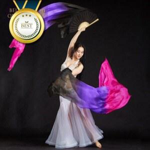 너슬부채 펜베일 실크 그라 댄스 파스텔감성 벨리댄스 광장댄스 워십 1.8M그라 액세서리