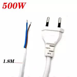 흰색 유럽 AC 전원 익스텐션 케이블 미국 일본 플러그 전원 공급 코드 전기 소켓 야외 램프 전구 1.8m