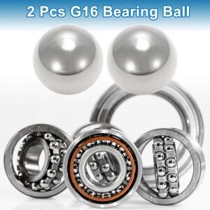 호환 XAutohaux 34.0mm 베어링 볼 스틸 G16 정밀 실버 톤 2개