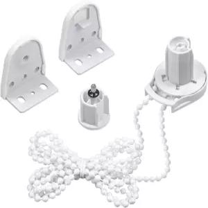 롤러 블라인드 교체 수리하드웨어 키트 금속 브래킷 및 비드 체인 엔드 플러그 1인치25mm 그늘 튜브와 호환