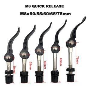호환 MAX포드 자전거 퀵 릴리스 나사 볼트  시트 포스트 클램프 레버  꼬치 사이클링 액세서리 도구  M8X50