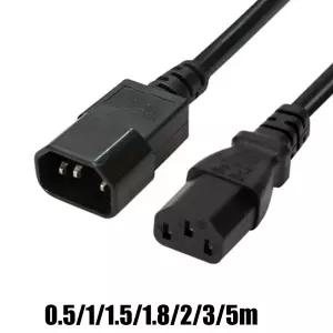 AC 전원 연장 케이블 0.511.51.8235m IEC C13 - C14 플러그 DJ 무대 조명 PC 컴퓨터 UPS PDU용 전원 연장