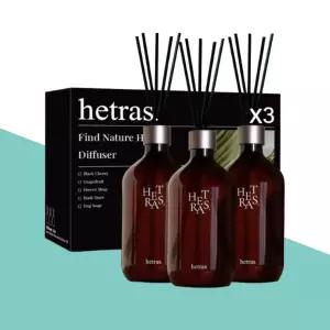 헤트라스 프리미엄 대용량 디퓨저 호텔우드향 500ml 3개 선물세트 실내방향제