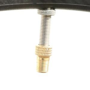 호환 자전거 프레스타-슈레더 어댑터 구리 FV-AV 밸브 변환기 타이어용)  금도금 펌프 커넥터 액세서리