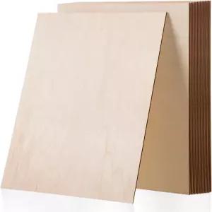 MoDooris 공예용 배스우드 시트 12개 12 x 16 1 /8 인치 합판 3mm 두께의 DIY 미완성 목재 보드 커팅 소각