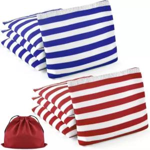 TINDTOP 던지기용 작은 빈백4.7 * 4.7인치 150g /5.3온스 콘홀 야외 던지기 게임 컬러풀 캔버스 카니발 용