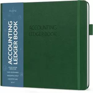 스카이라인 회계 장부 u2013 개인 및 중소기업 회계를 위한 칼럼 로그 저널 금전 지출 하드커버 10x7 u201D